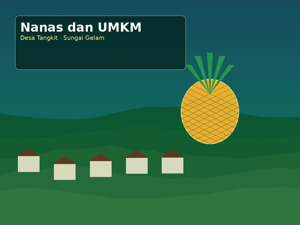 Ilustrasi Pertanian Nanas dan UMKM Tangkit