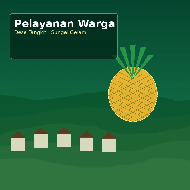 Ilustrasi pelayanan Desa Tangkit