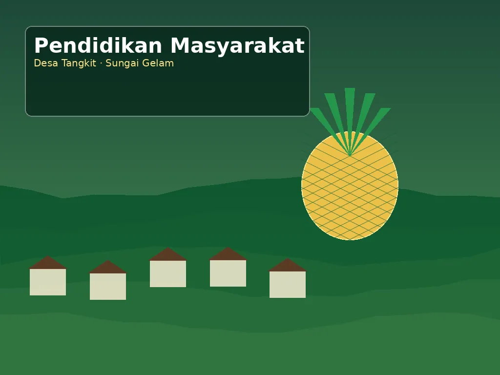 Ilustrasi Pertanian & pertanian nanas dan UMKM Desa Tangkit